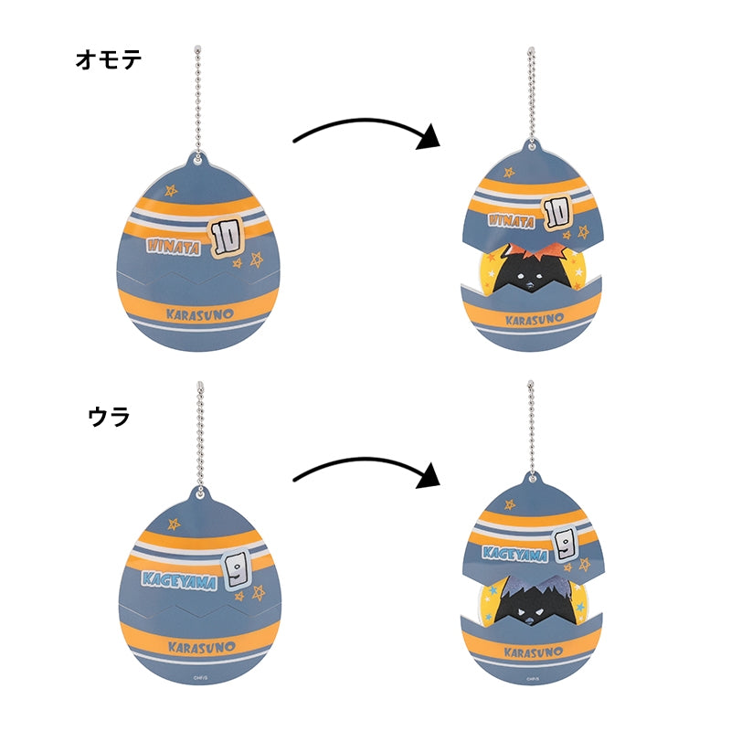 Haikyu Hinagarasu and Kagegarasu Pop-Out Acrylic Keychain