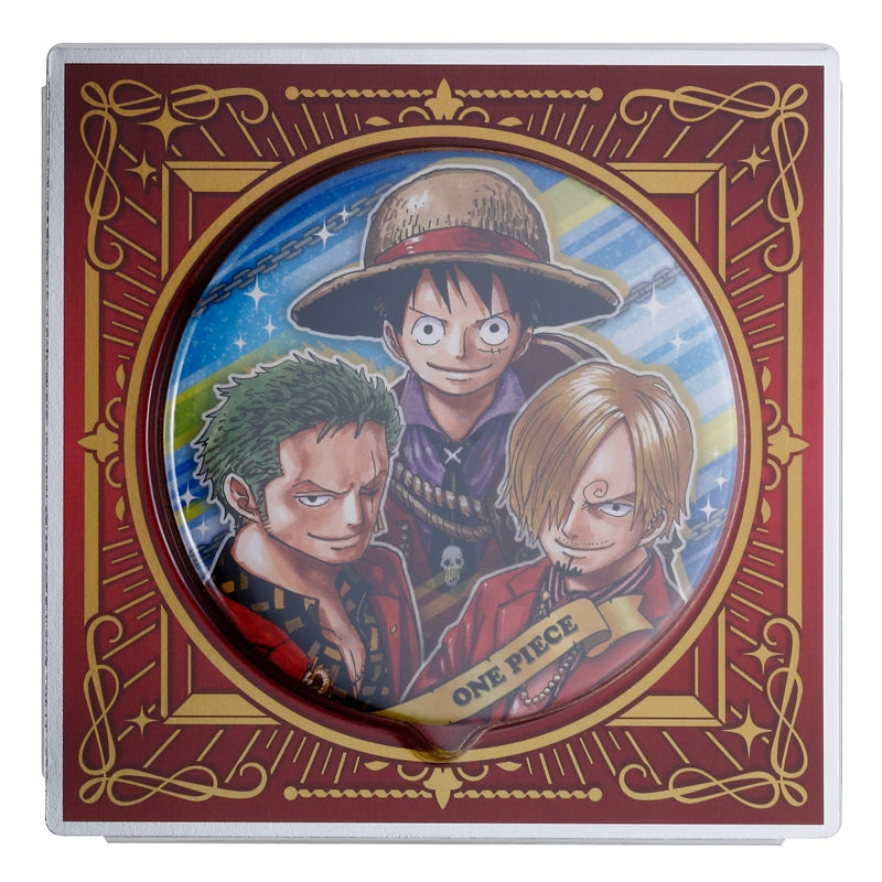 ONE PIECE BIG Pin Badge with Luffy Zoro and Sanji